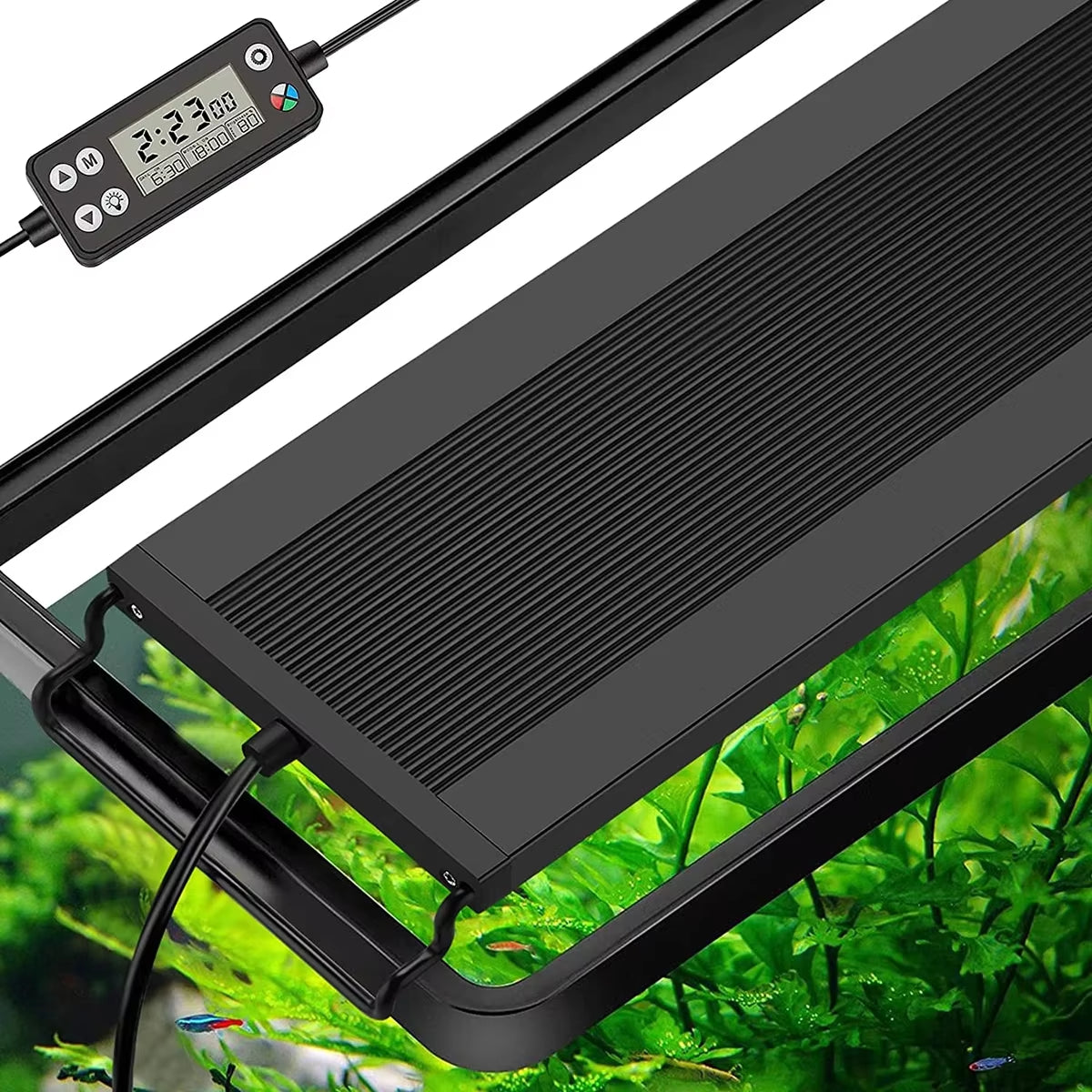 75Cm WRGB Aquarium Light with Timer Waterproof Fish Tank LED Light Underwater Lamp Aquariums Decor Lighting Planted Lights