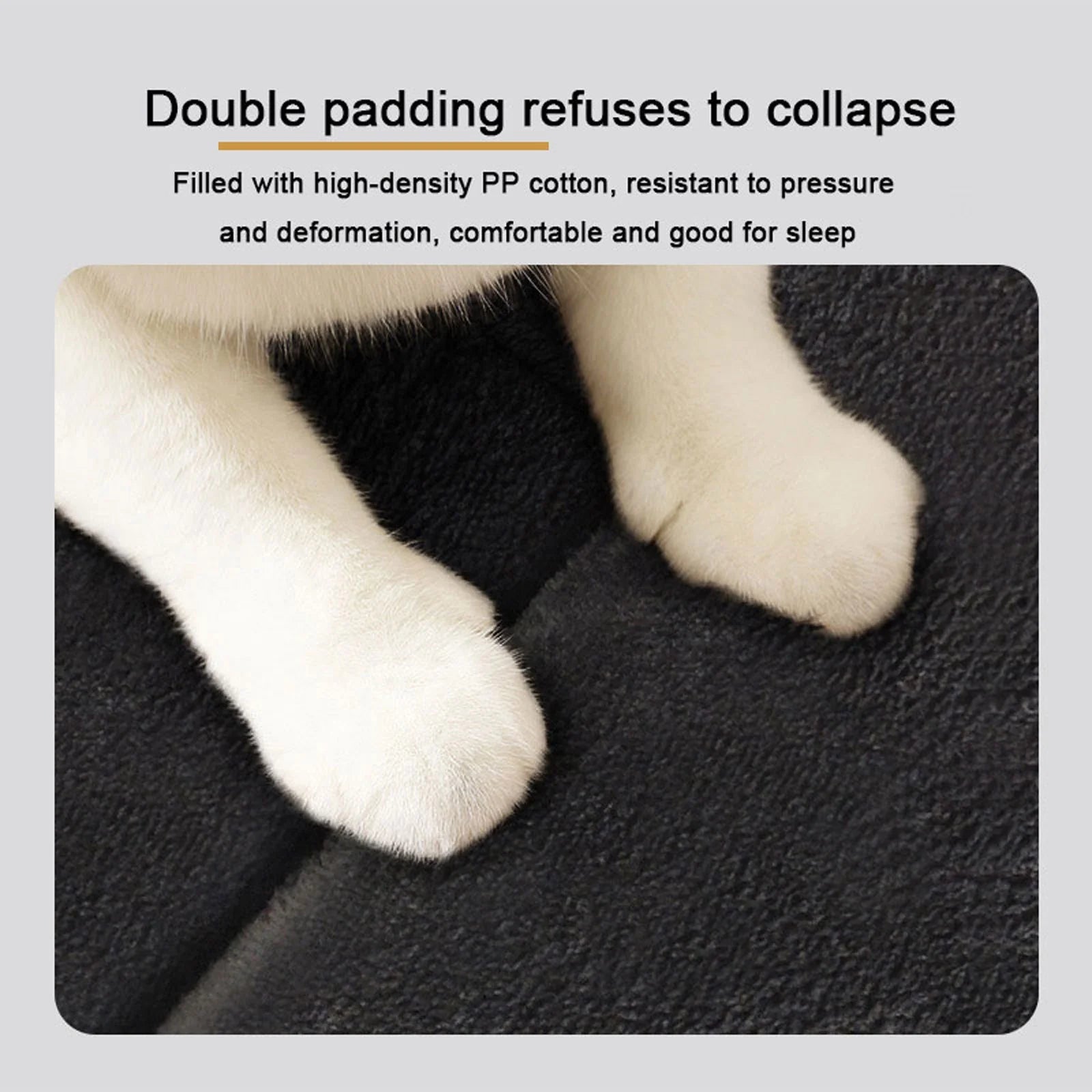 Dog Bed Self-Warming,Orthopedic Crate Foam Plush Bed for Small Puppy Stage Dogs,Machine Washable,Available on Both Sides,Nonskid Bottom,Comfy Anxiety Pet Cat Bed Mat