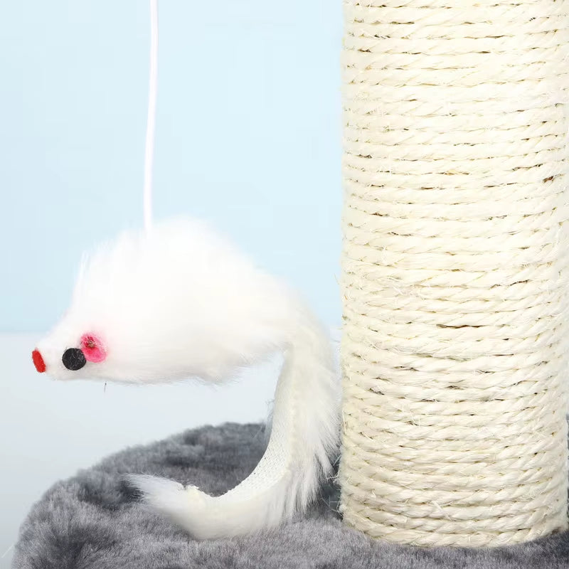 Indoor Cat Scratching Post Sisal Cat Scratcher Interactive Pet Toys for Cats Kitten Playing Toys Cat Tree Toys Pet Supplies