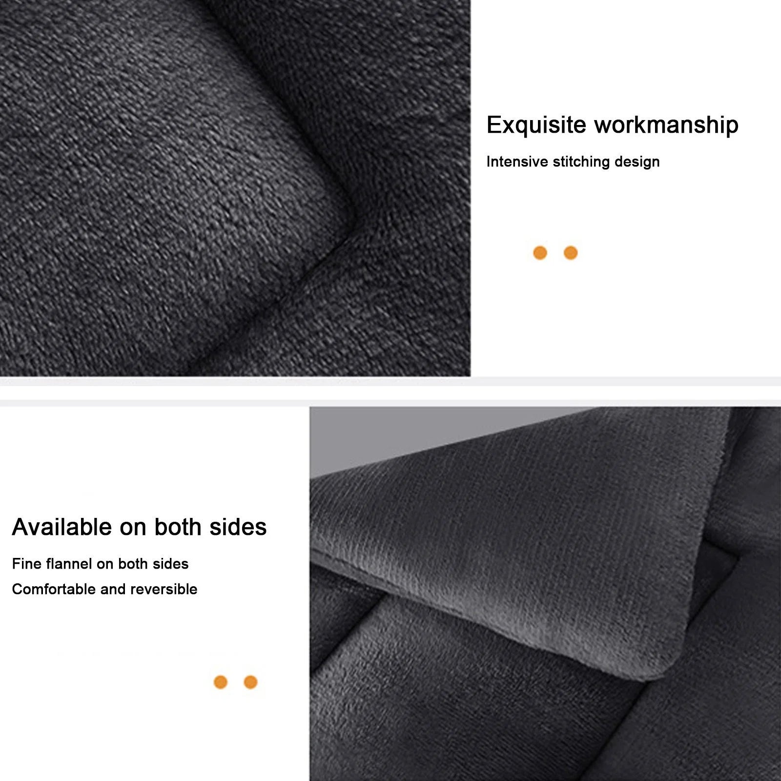 Dog Bed Self-Warming,Orthopedic Crate Foam Plush Bed for Small Puppy Stage Dogs,Machine Washable,Available on Both Sides,Nonskid Bottom,Comfy Anxiety Pet Cat Bed Mat