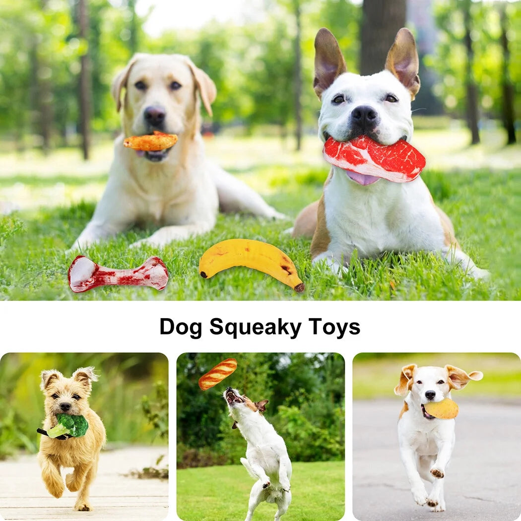 Dog Squeaky Toys Puppy Chew Toys Plush Dog Toys for Small/Medium Dogs, 14PCS