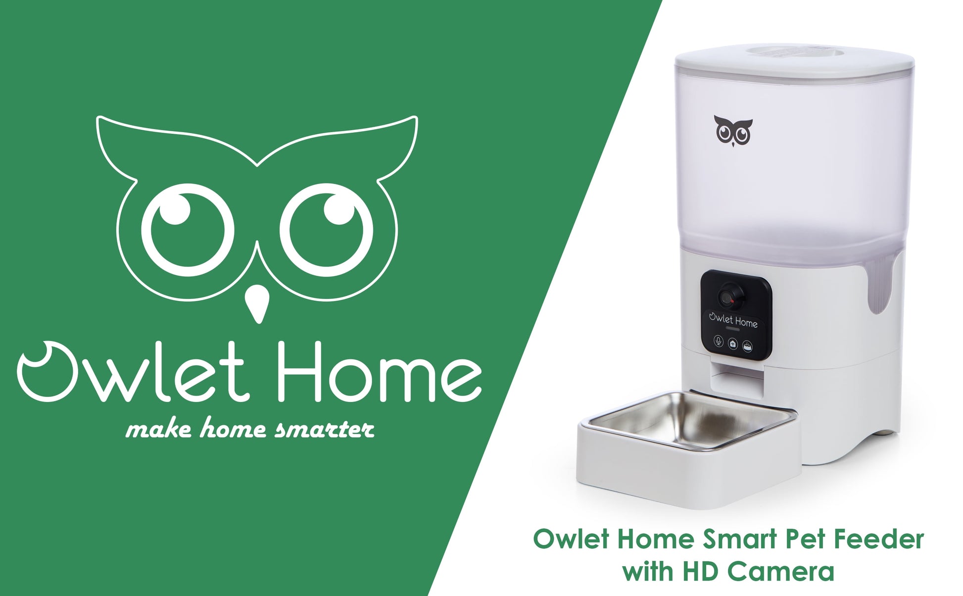 Home Smart Automatic Pet Feeder With1080P HD Camera for Cats & Dogs (6L), Wifi, Live Video, Auto Night Vision, 2-Way Audio, Works with Alexa & Google Assistant, Motion Alert, No Monthly Fee