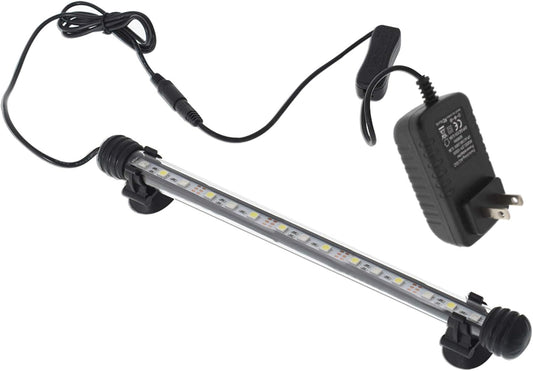 Aquarium Fish Tank LED Light Waterproof White Blue Light Bar Background Decorate Lighting - 11.4 Inch 3W