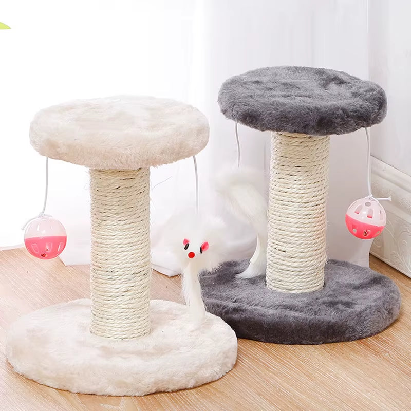 Indoor Cat Scratching Post Sisal Cat Scratcher Interactive Pet Toys for Cats Kitten Playing Toys Cat Tree Toys Pet Supplies