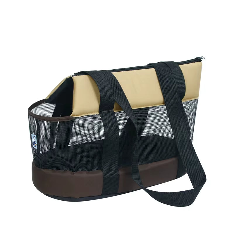 Breathable Small Pet Carrier Summer Pet Dog Carrier Portable Pet Carrier Shoulder Bag Black Cat Dog Carrier Bags for Small Dogs