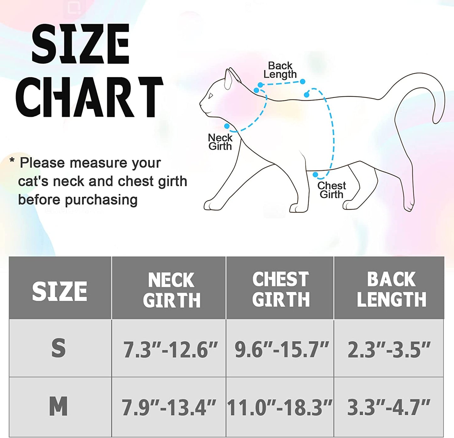 Cat Harness and Leash Set Stylish Escape Proof Cat Vest Harness Adjustable Breathable Pet Harness with Reflective Trim Step-In Cat Leash and Harness for Cats Puppies S（Chest:9.6-15.7'' Black
