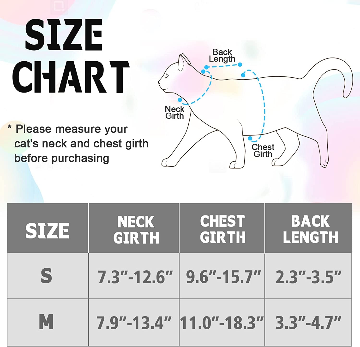 Cat Harness and Leash Set Stylish Escape Proof Cat Vest Harness Adjustable Breathable Pet Harness with Reflective Trim Step-In Cat Leash and Harness for Cats Puppies S（Chest:9.6-15.7'' Black