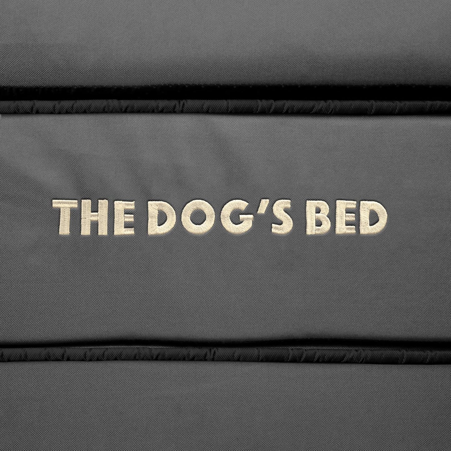 The Dog’S Bed Orthopedic Memory Foam Dog Bed, Large Grey & Black 40X25, Waterproof, Supportive Dog Bed with Replaceable Covers, Veterinary Approved
