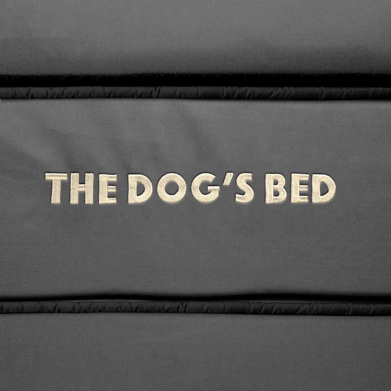 The Dog’S Bed Orthopedic Memory Foam Dog Bed, Large Grey & Black 40X25, Waterproof, Supportive Dog Bed with Replaceable Covers, Veterinary Approved