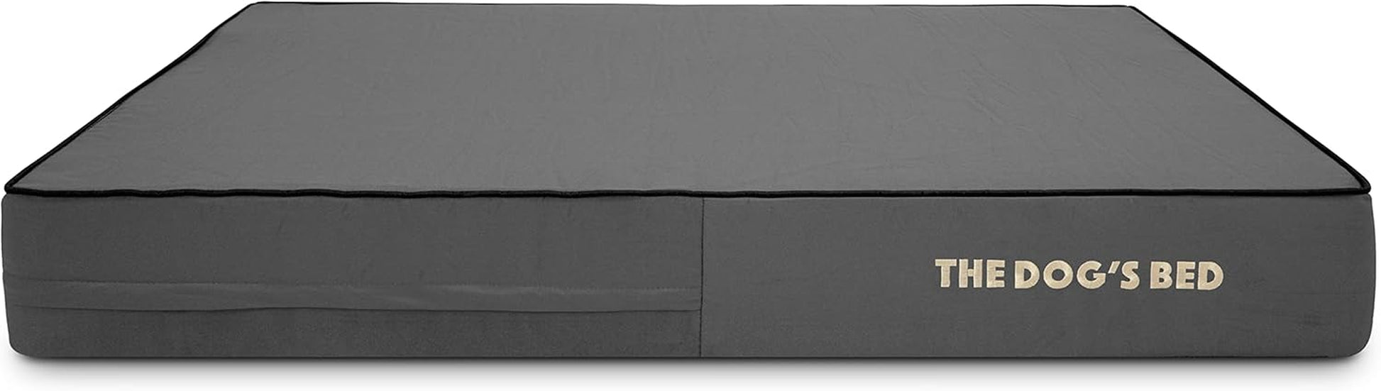 The Dog’S Bed Orthopedic Memory Foam Dog Bed, Large Grey & Black 40X25, Waterproof, Supportive Dog Bed with Replaceable Covers, Veterinary Approved