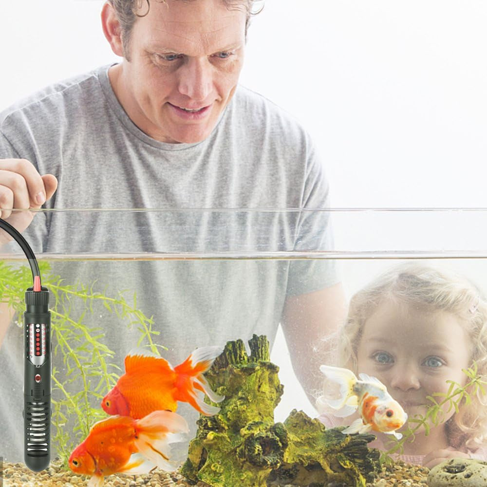 Submersible 50W Aquarium Heater Adjustable Fish Tank Heater 50 Watt