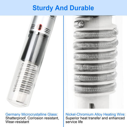Submersible 50W Aquarium Heater Adjustable Fish Tank Heater 50 Watt